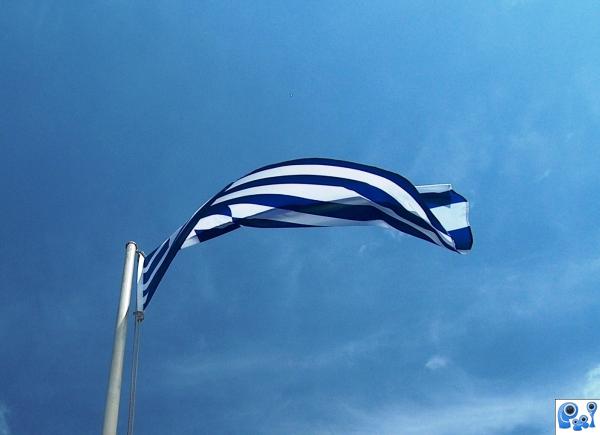 windy Greece flag